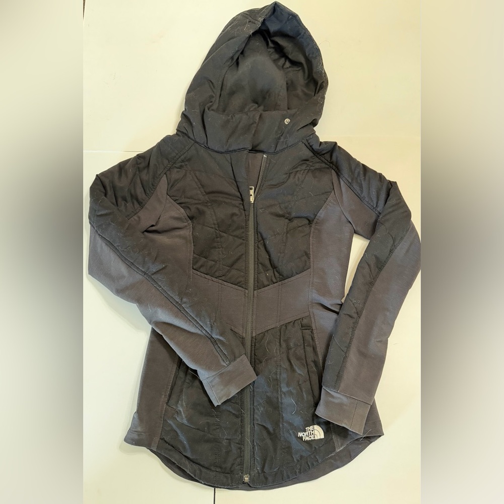 The North Face Women's Gray Hooded Ski Jacket